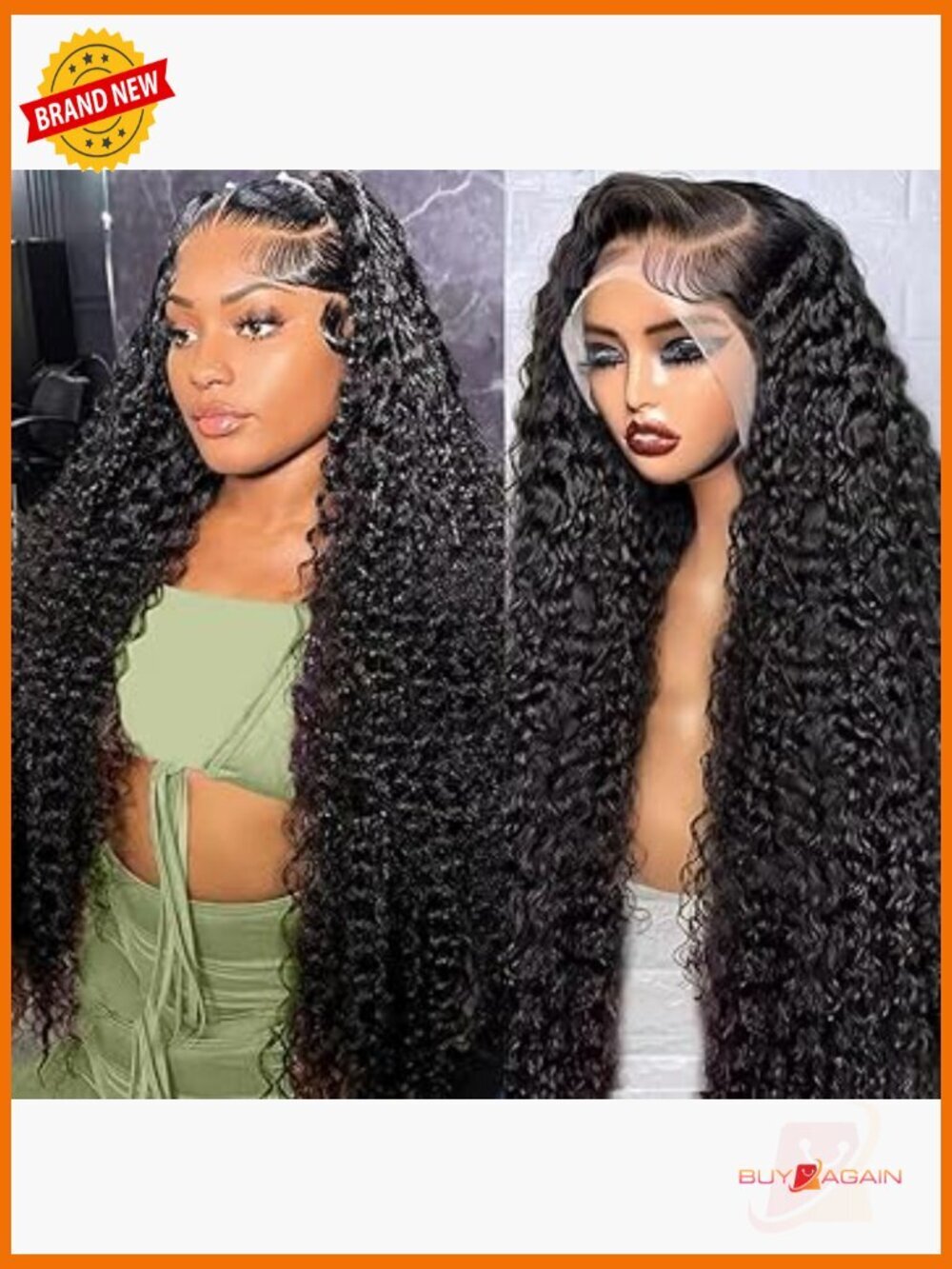 13x6 Deep Wave Lace Front Wig Human Hair 180 Density 28in Full Lace Frontal Wig